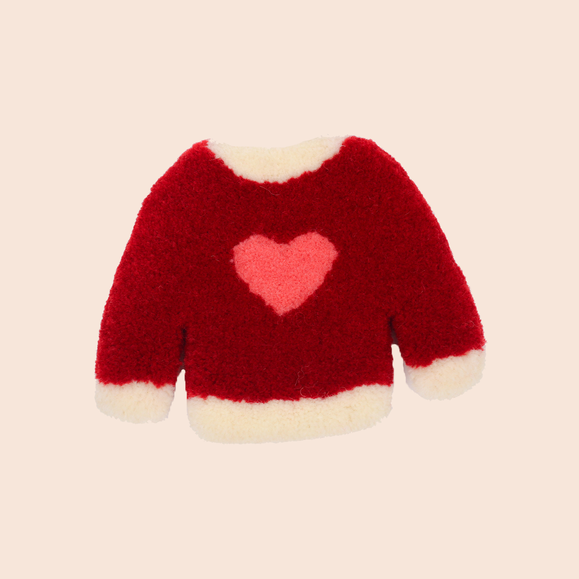 Cozy Heart Sweater Mug Rugs