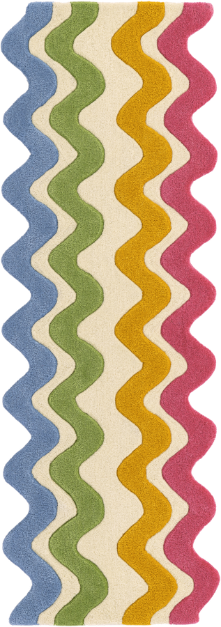 Happy Rugs Wavy Wool Runner