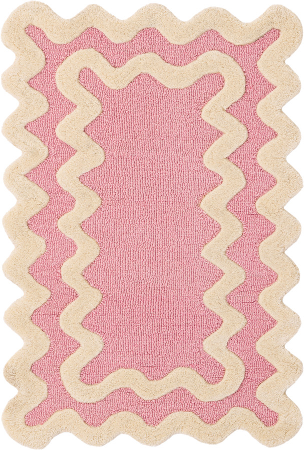 Pink Happy Rugs Wiggles Wool